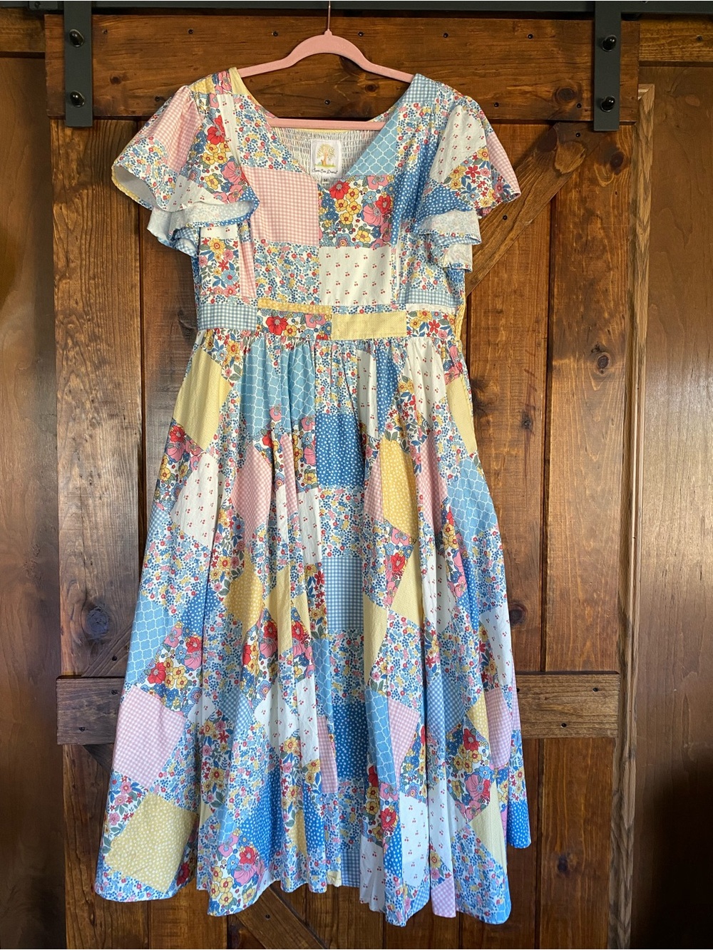 SCD Cottage Calico Lenora 100% Cotton Maternity/Nursing Dress